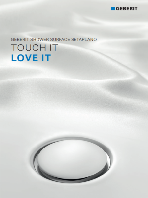 Touch it Love it -Geberit shower surface setaplano